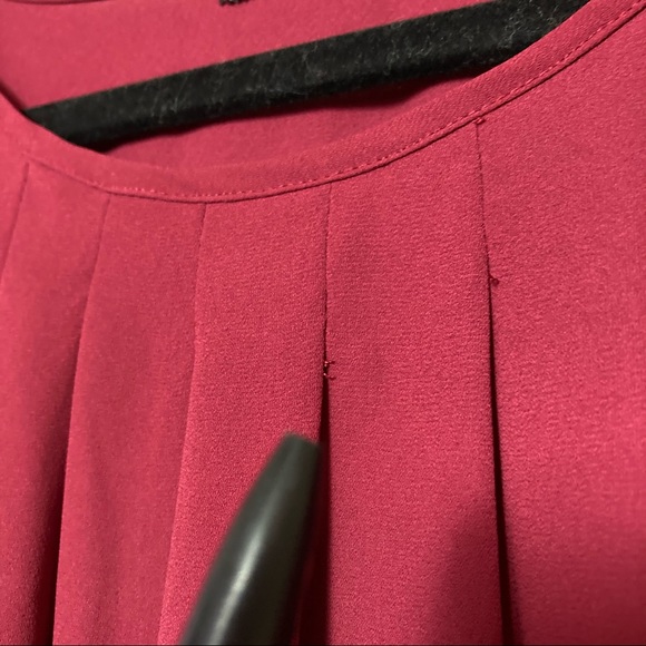 Poetry Flowy Pleated Studded Short Sleeve Dress - Picture 3 of 9